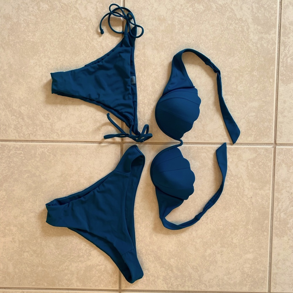 New SHEIN bikini - teal mermaid vibes - size M